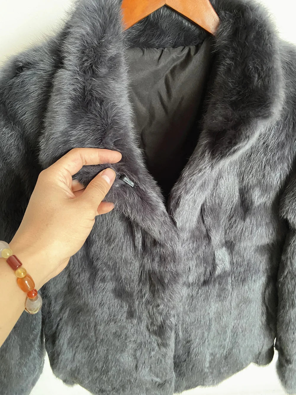 Fancy Rani Natural Rabbit Fur Coat Women Winter Jacket Real Leather And Fur Wome - View 40
