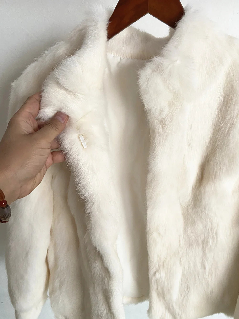 Fancy Rani Natural Rabbit Fur Coat Women Winter Jacket Real Leather And Fur Wome - View 51