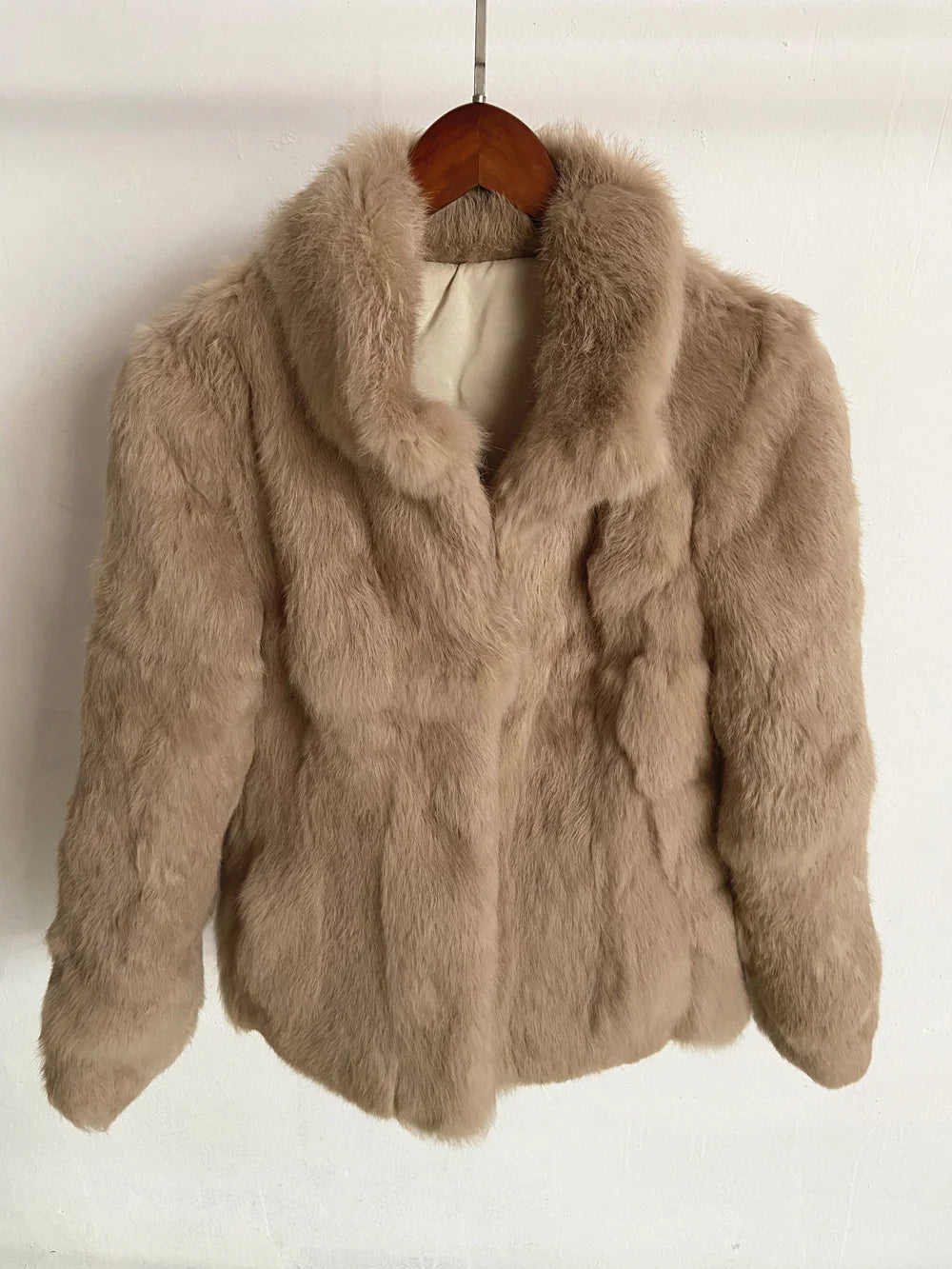 Fancy Rani Natural Rabbit Fur Coat Women Winter Jacket Real Leather And Fur Wome - View 47