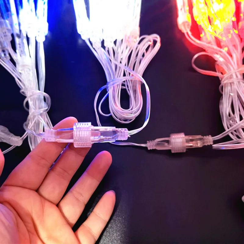 Christmas LED Meteor Garland Festoon Holiday Strip Light Outdoor Water - Color Variant