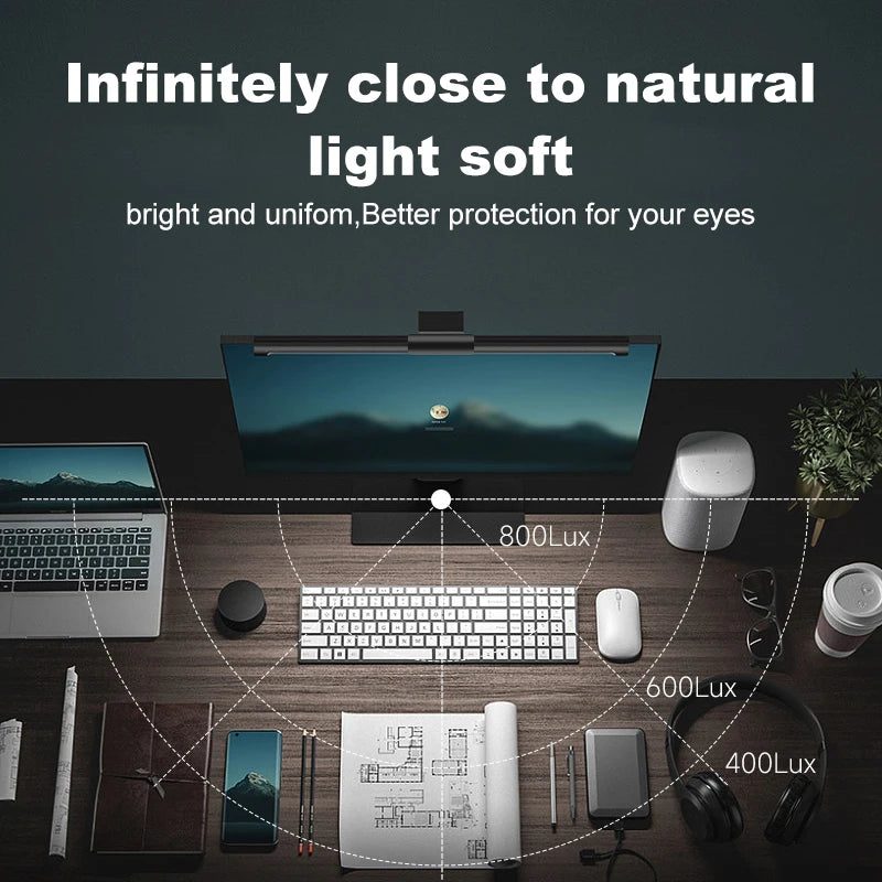 LED Screen Light Bar Monitor For Pc Screen Hanging USB Stepless Dimming RGB Curv - View 9