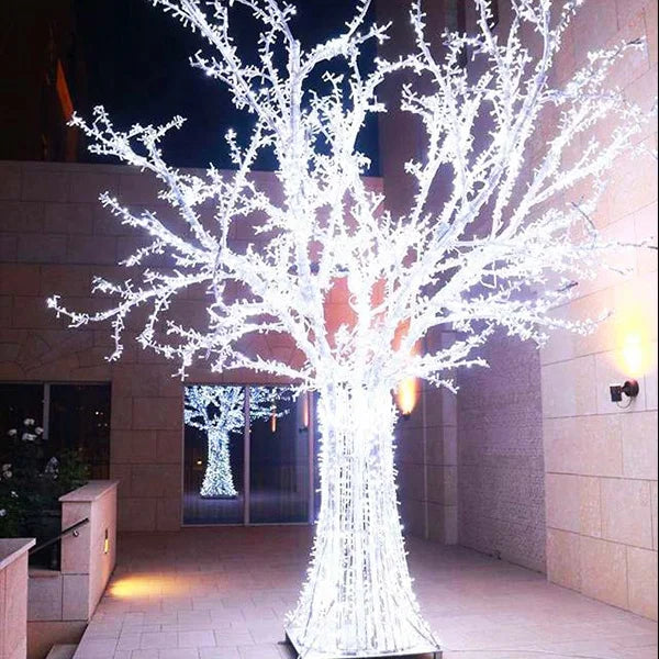 Christmas Holiday Street Decoration Fancy LED Christmas Tree Motif Lig - Back View