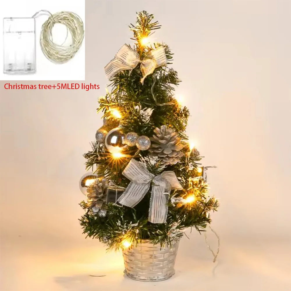 20/30/40cm Christmas Tree Home Bedroom Party Decorations Artificial Ch - Color Variant 2