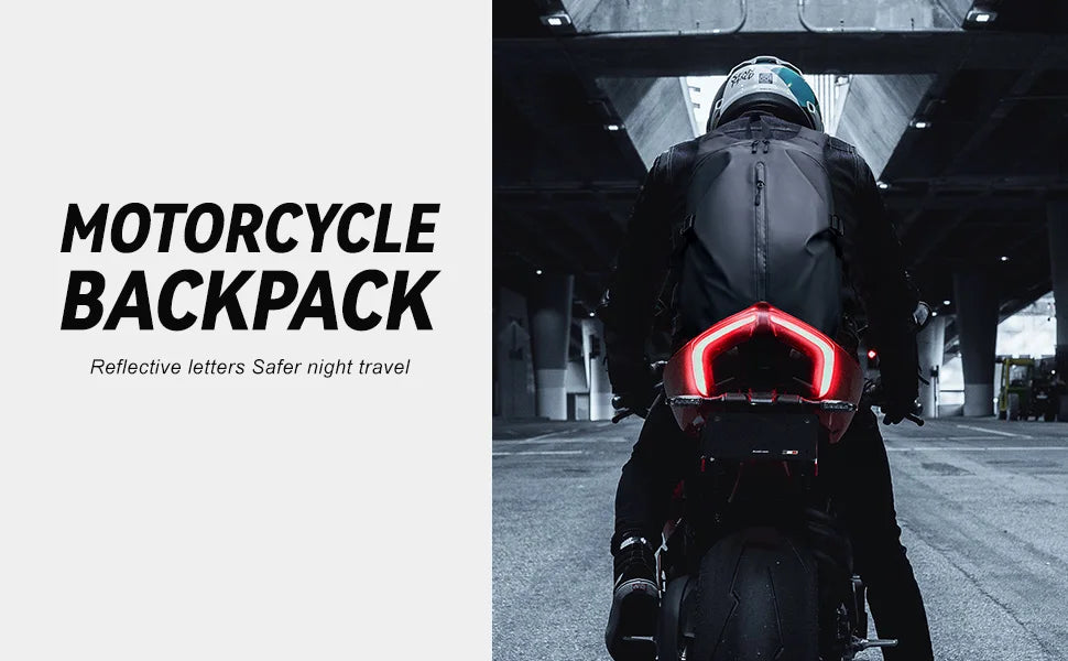 Likros Motorcycle Backpack Waterproof Foldable Helmet Backpack Men Travel Backpa - View 7