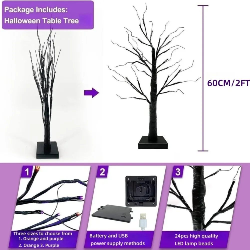 Christmas LED Tree Lights Christmas Birch Tree Home Decoration Lights - Alternative Angle