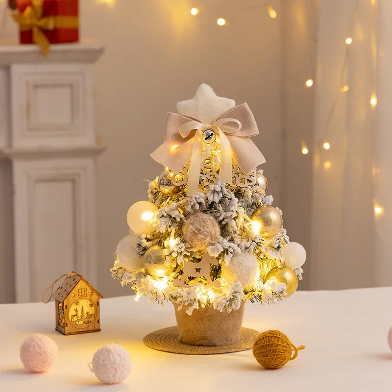 Christmas Tree DIY Set 35cm Xmas Tree with LED Lights Tabletop Ornamen - View 17