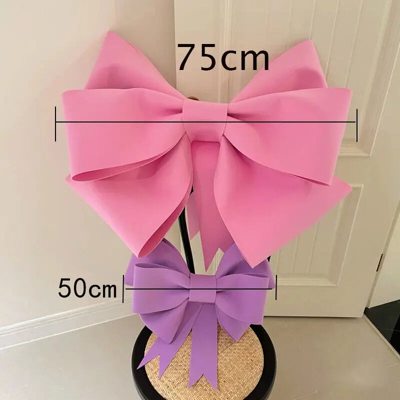 Christmas Tree Decoration New Year Party Prop Christmas Big Bow EVA Sh - Close-up View