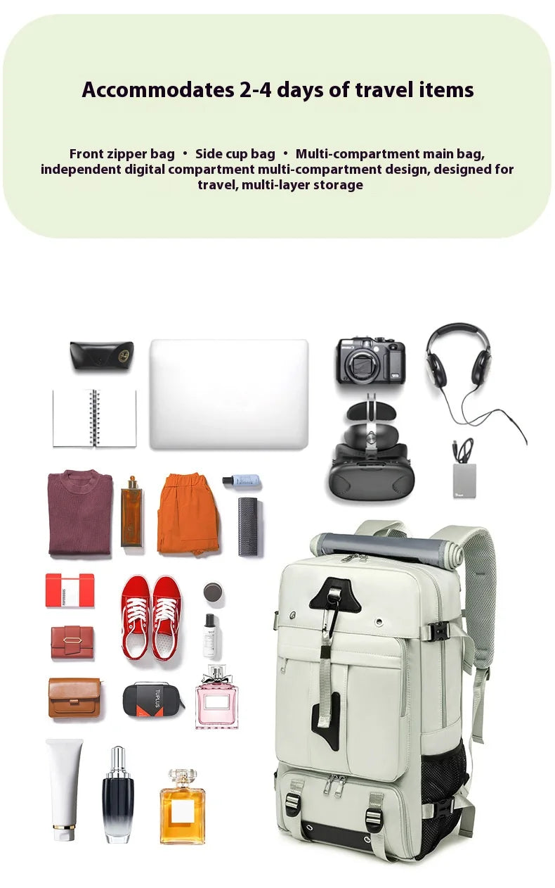 55L Large Capacity Travel Bag For Men 15.6 Inch Laptop Suitcase Backpa - View 26