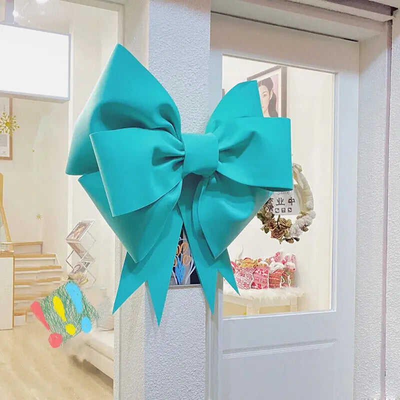 Christmas Tree Decoration New Year Party Prop Christmas Big Bow EVA Sh - Texture Detail