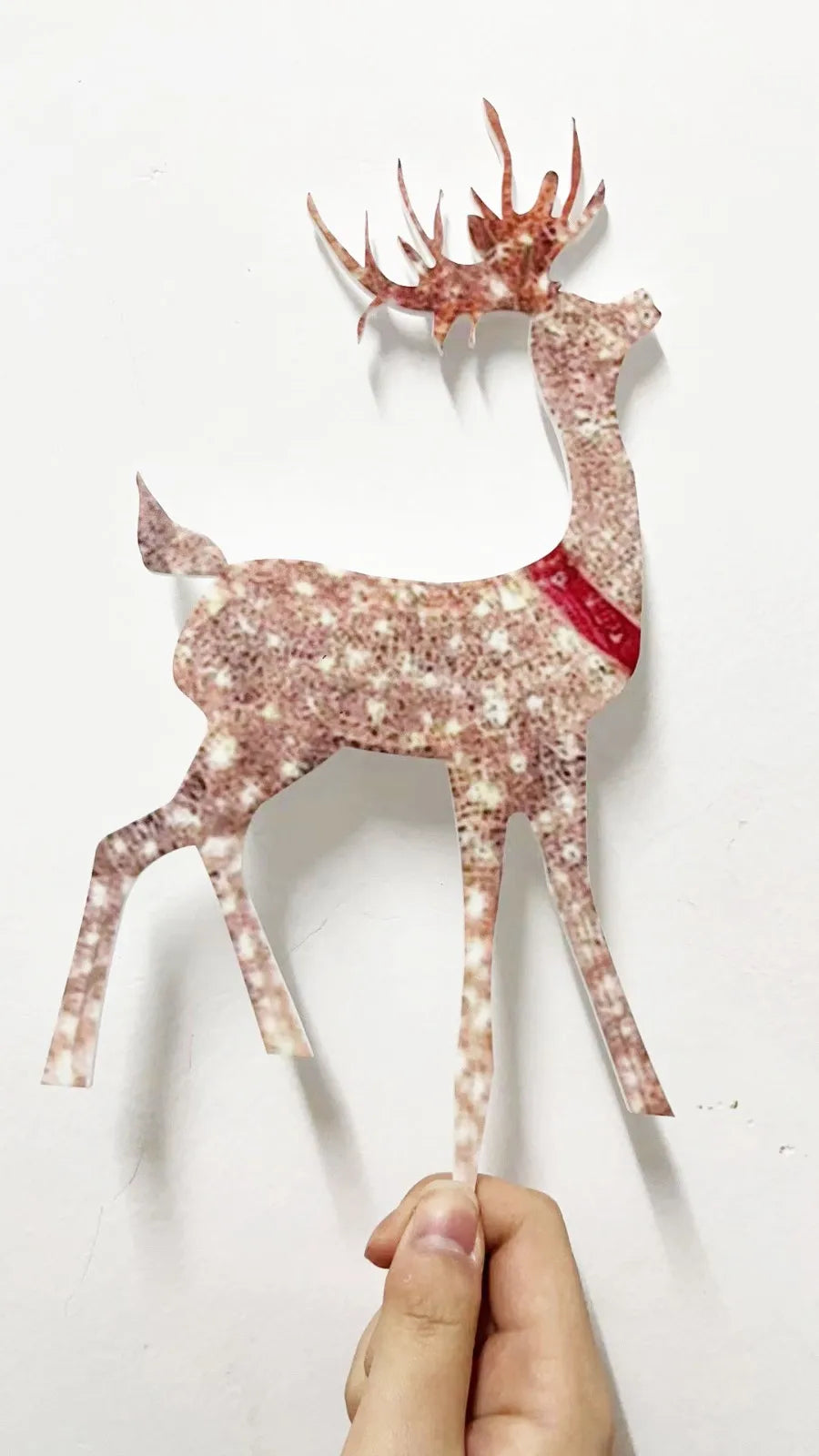 Christmas Outdoor Cute Deer Lighting ,Lighted Christmas Deer Sleigh Ou - Texture Detail