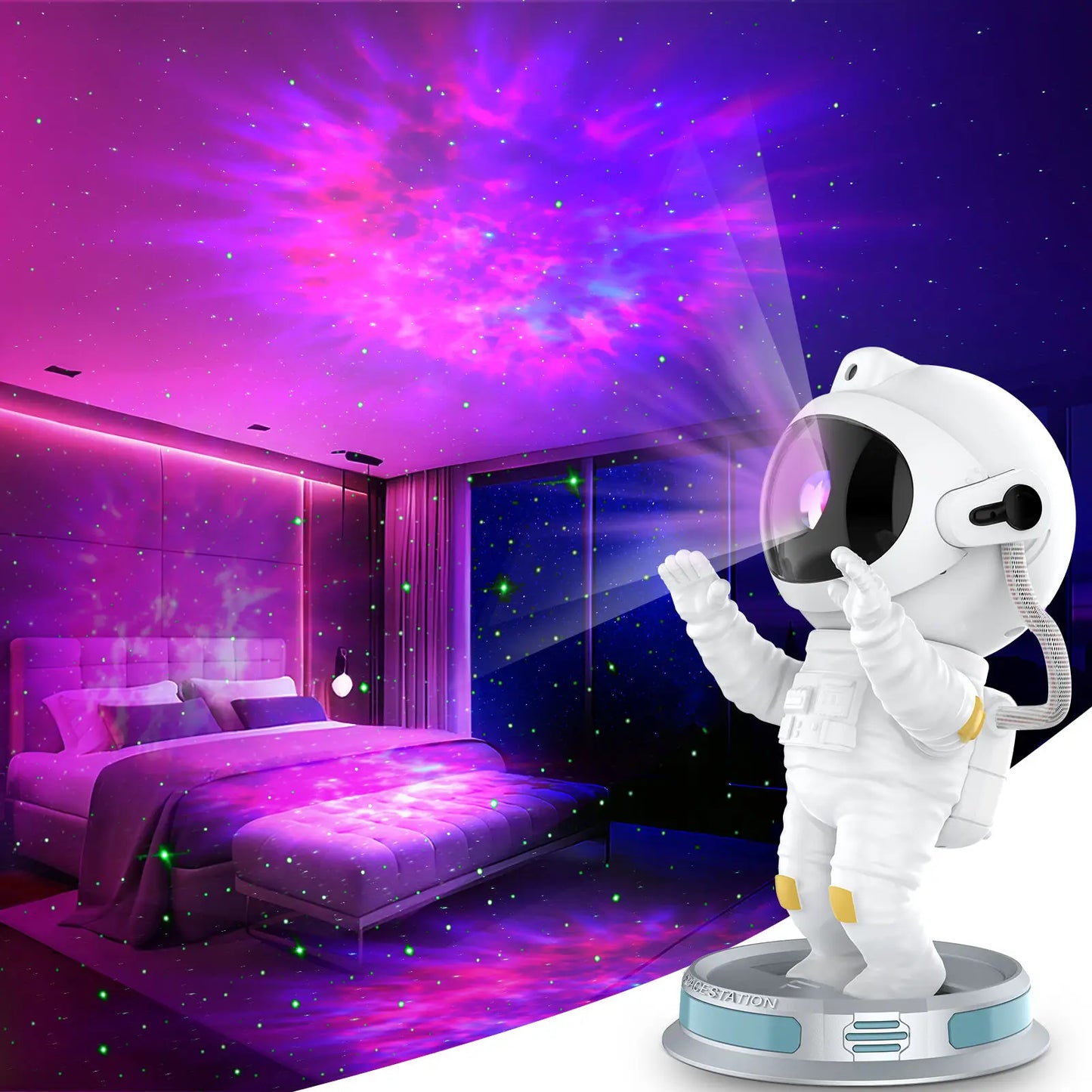 2025 New Real Astronaut Galaxy Projector Lamp Spaceman Star Projector - Interior View