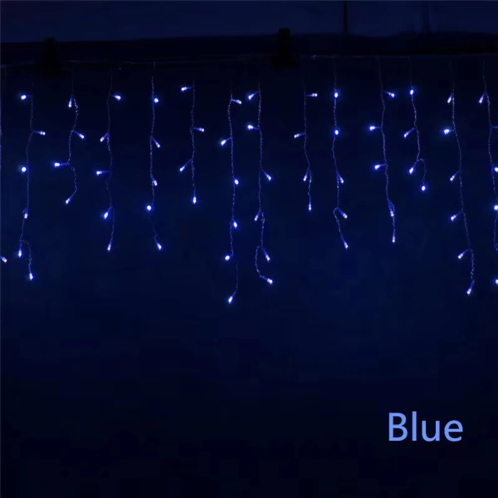 Christmas Garland LED Curtain Icicle Lights Festoon LED Light Droop Wa - Assembly Detail
