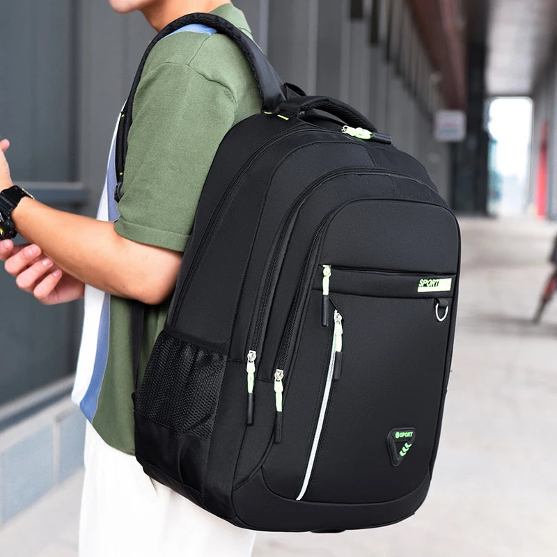 Minimalist Large Capacity Backpacks Men's Waterproof Oxford Commute School Backp - View 11