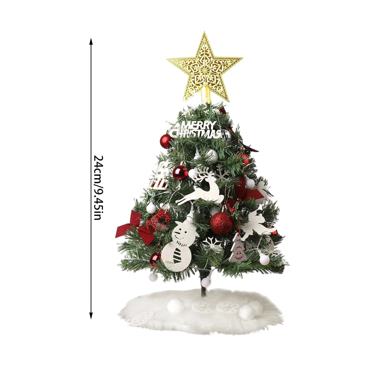 Christmas Tree Set Christmas Decor With Lights Desktop Mini Christmas - Interior View