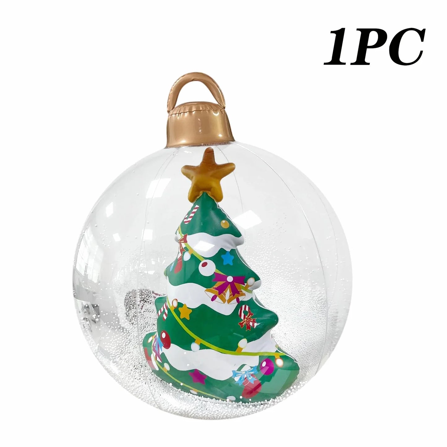 2026 Christmas Santa Snowman Balloons Xmas Tree Decorations Outdoor Ho - Size Comparison