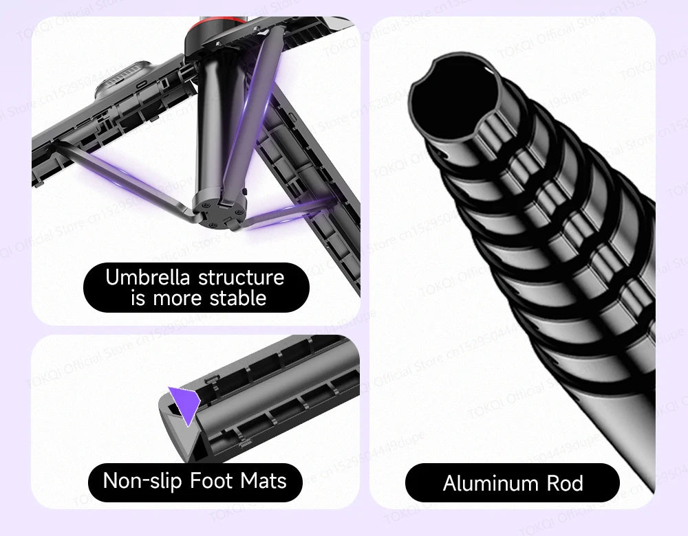 AI Tracking Deskpot Gimbal Tripod with Extendable Selfie Stick for Mob - View 23