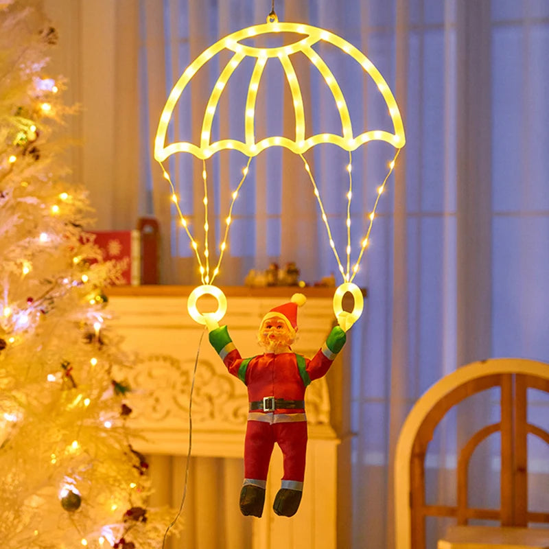 Christmas Parachute Light with Santa Claus 8 Mode Hanging Xmas Lamp fo - View 26