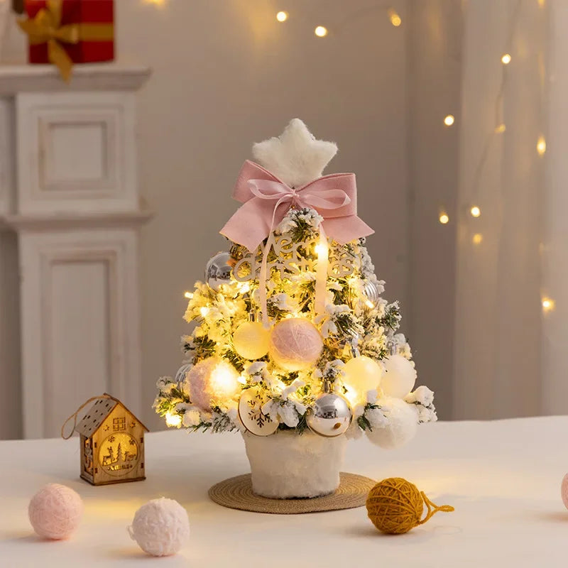 Christmas Tree DIY Set 35cm Xmas Tree with LED Lights Tabletop Ornamen - View 18