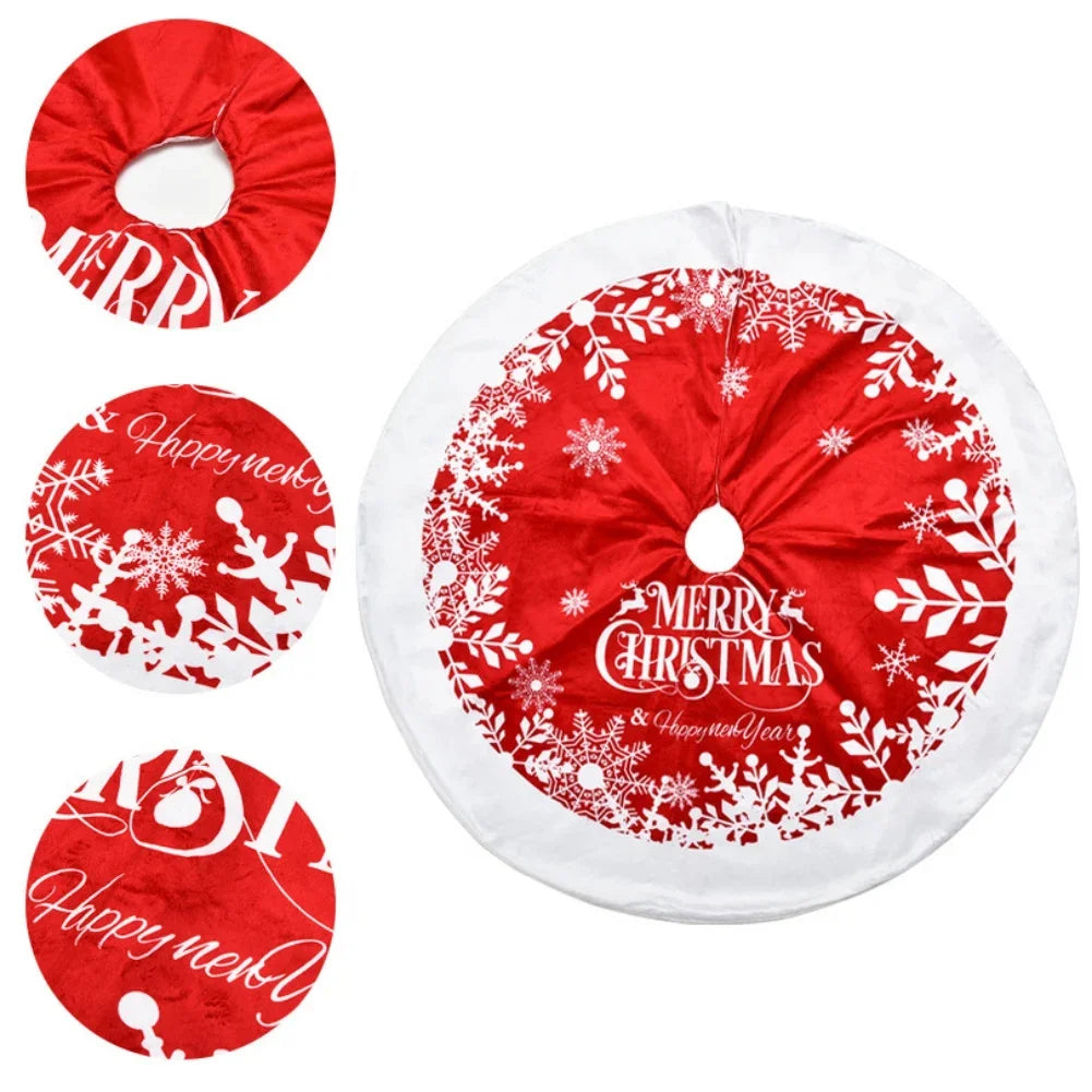 Christmas Tree Skirt Well-Made And Long-Lasting Christmas Tree Skirt F - Back View