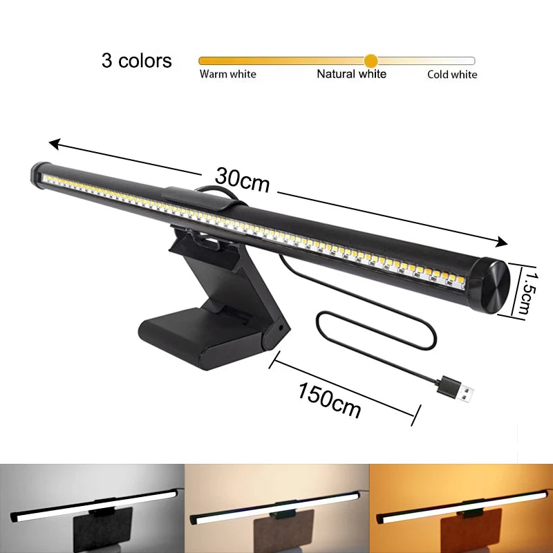 RGB LED Monitor Light Bar Stepless Dimmable Eye Protection Screen Hanging Lamp f - View 16
