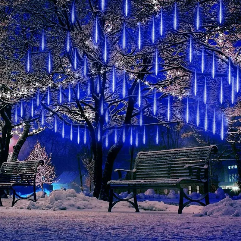 Christmas Lights Outdoor 8 Tubes Meteor Shower Lights LED Snow Falling - View 17
