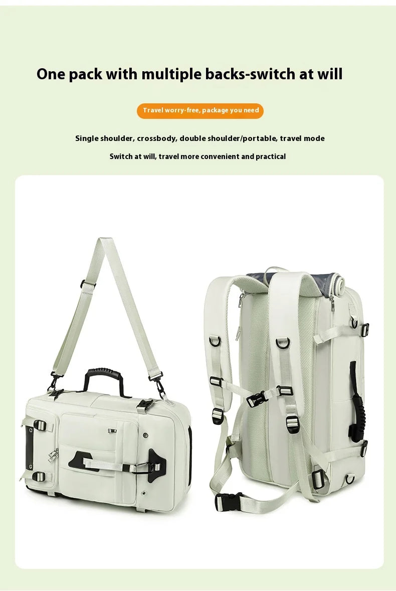 55L Large Capacity Travel Bag For Men 15.6 Inch Laptop Suitcase Backpa - Feature Highlight