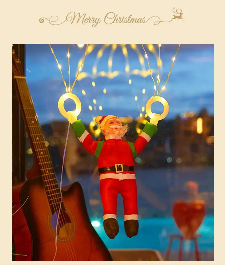 Christmas Parachute Light with Santa Claus 8 Mode Hanging Xmas Lamp fo - View 23