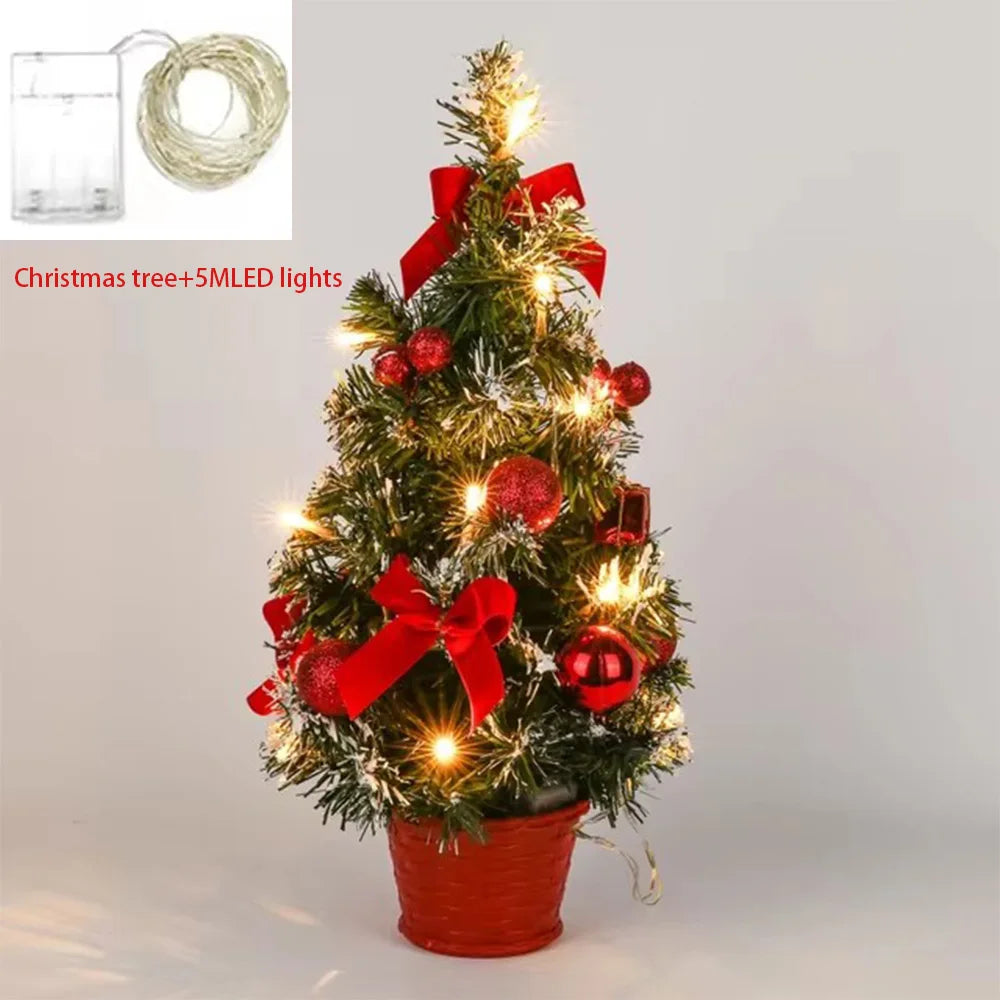 20/30/40cm Christmas Tree Home Bedroom Party Decorations Artificial Ch - Color Variant 1