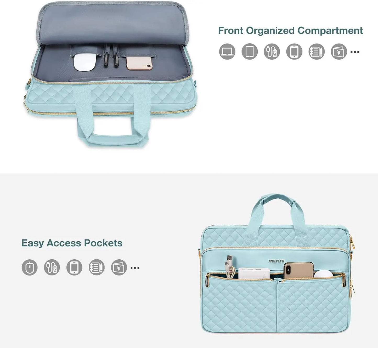 Laptop Bag Briefcase for MacBook Air Pro 15 16 inch M1 M2 M3...