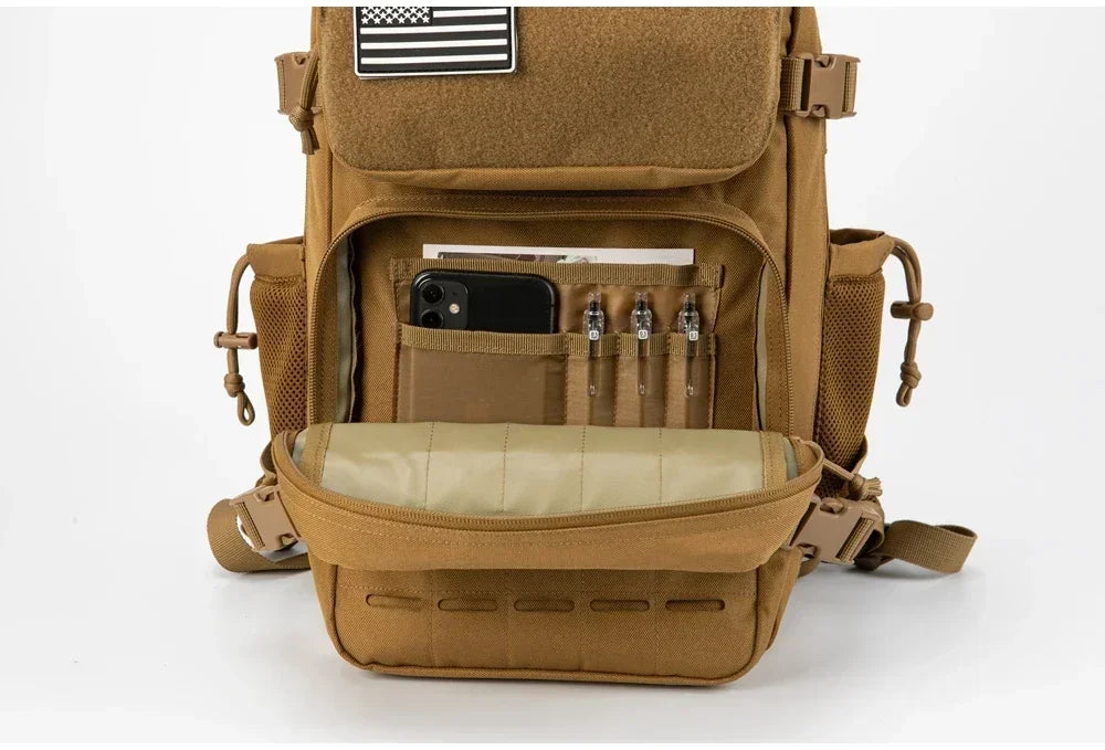 25L/45L Men's and Women's Tactical Backpacks , Outdoor Activities, Sma - Packaging View