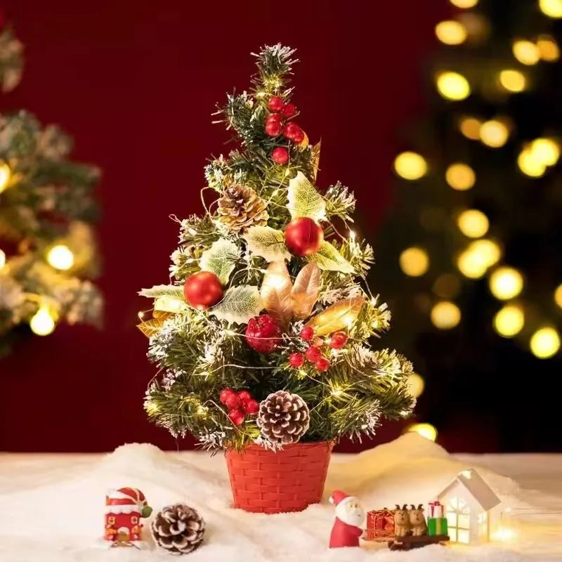 20/30/40cm Christmas Tree Home Bedroom Party Decorations Artificial Ch - Back View