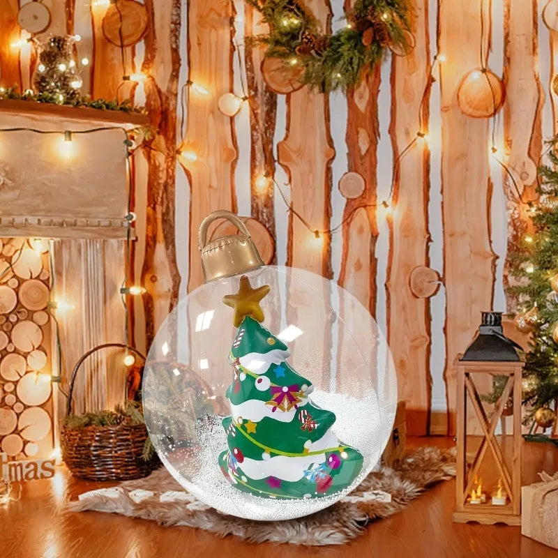 2026 Christmas Santa Snowman Balloons Xmas Tree Decorations Outdoor Ho - Color Variant 2