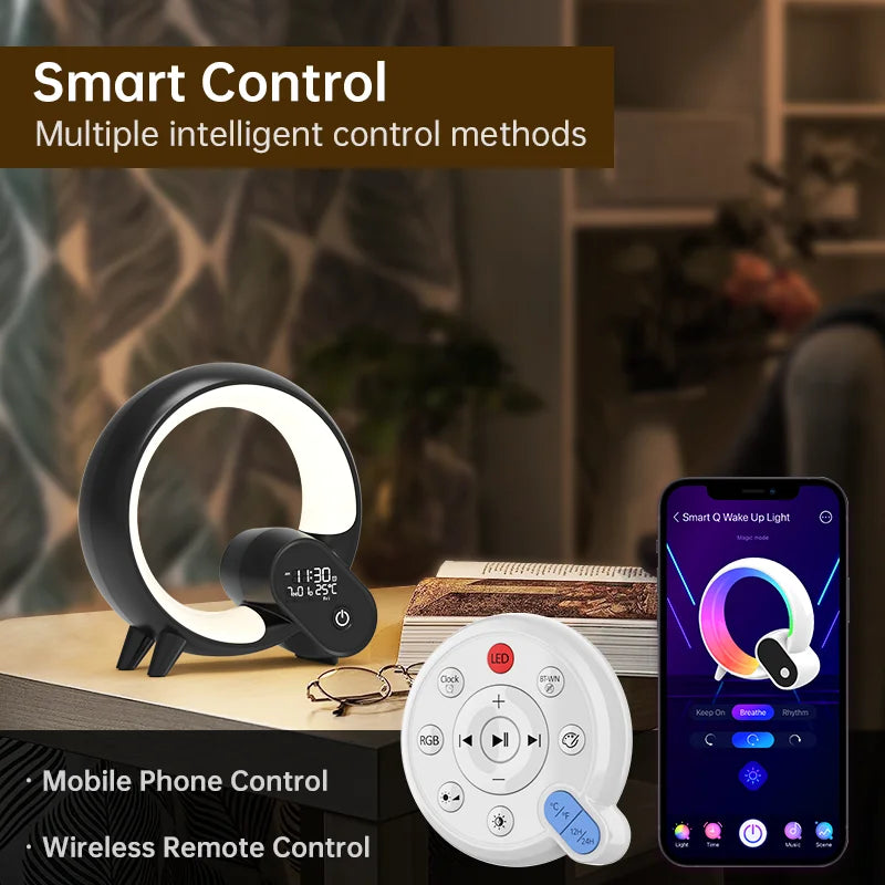 Novelty Smart Q Wake Up Light Ambient Light And Wake-Up Night Light Dimmable Wak - View 4