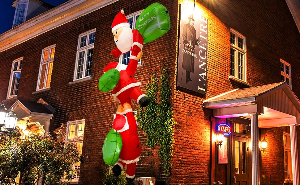 4 Inflatable Christmas Decorations Outdoor Garden Courtyard Decoration - Lifestyle View