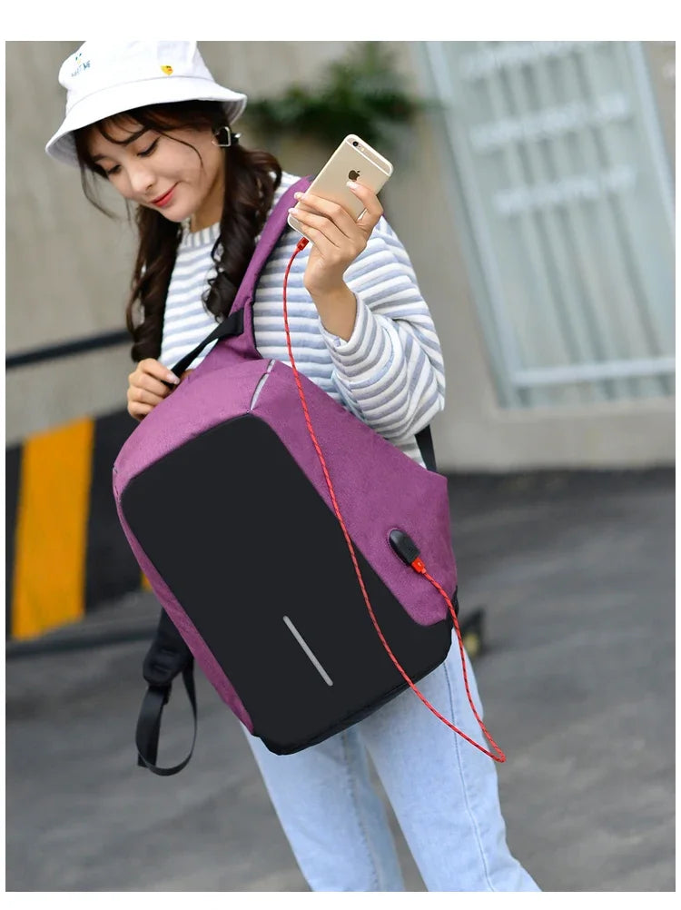 Anti-theft Backpack Bag 15.6 Inch Laptop Men Mochila Male Waterproof B - Packaging View