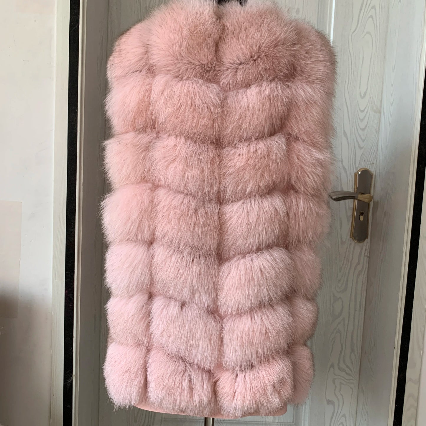 Natural fox fur vest ladies winter autumn coat warm vest made of natural fur wom - View 23