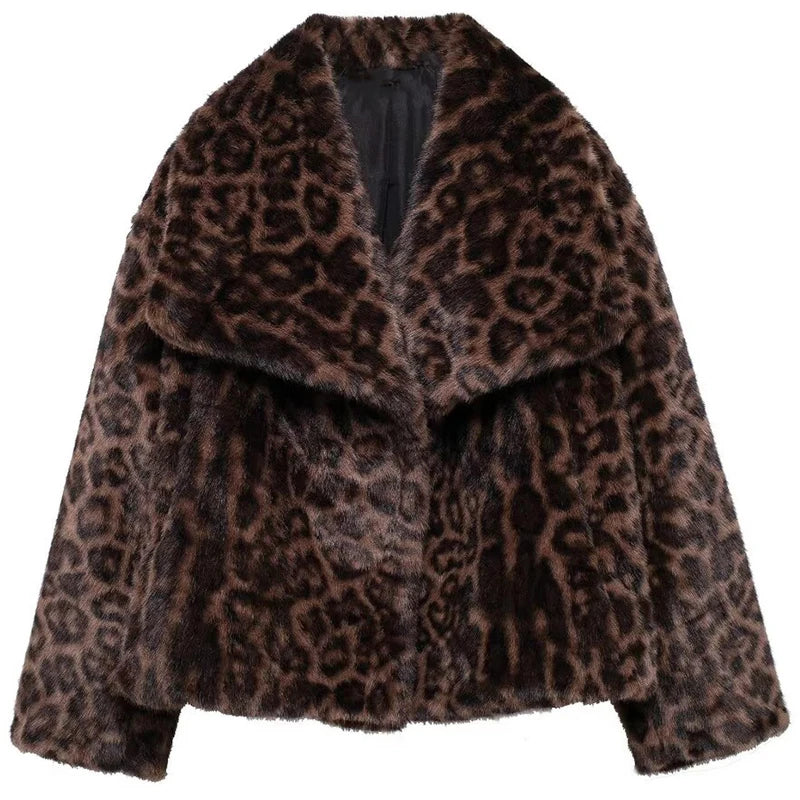 HXAO White Faux Fur Coat 2024 Woman New in coats Autumn Winter Fur Plush Fluffy - View 12