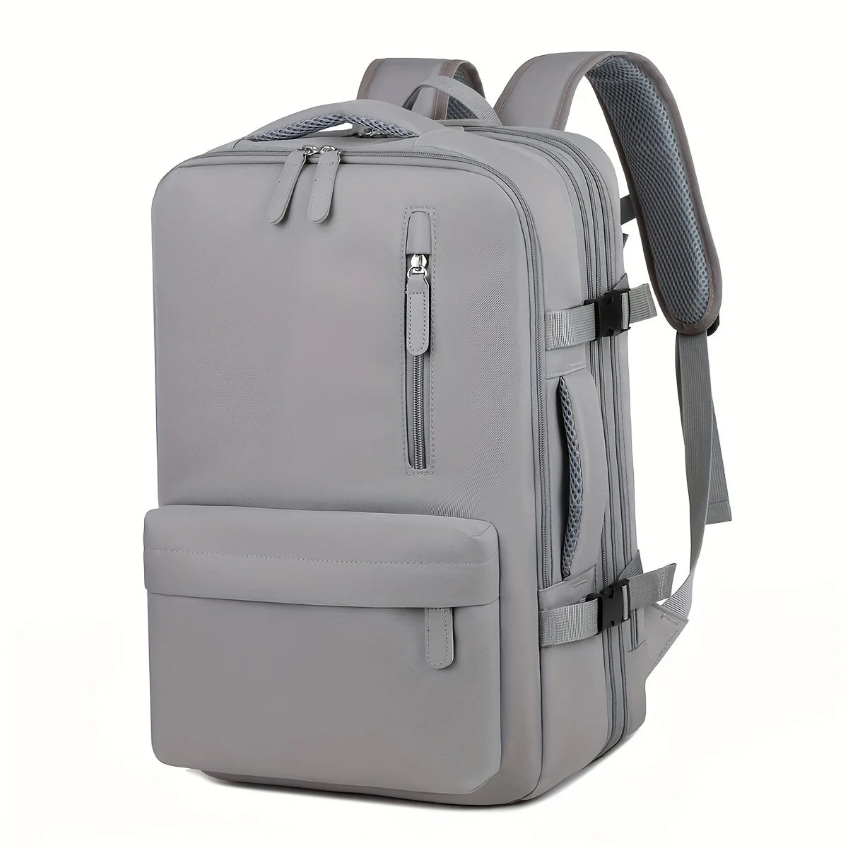 Expandable Backpack Men's Large-Capacity School Bag Business Trip Portable Lugga - View 13