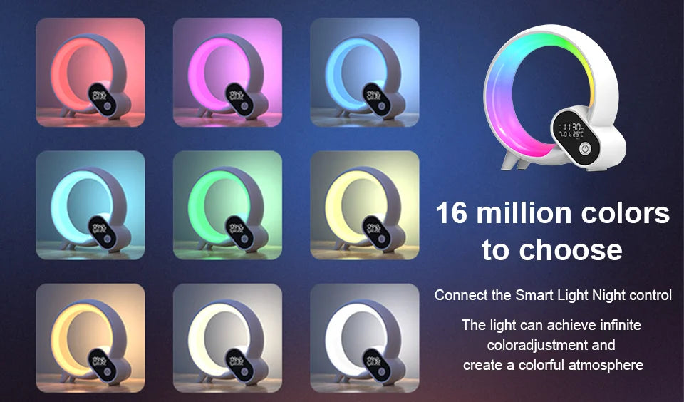Novelty Smart Q Wake Up Light Ambient Light And Wake-Up Night Light Dimmable Wak - View 9
