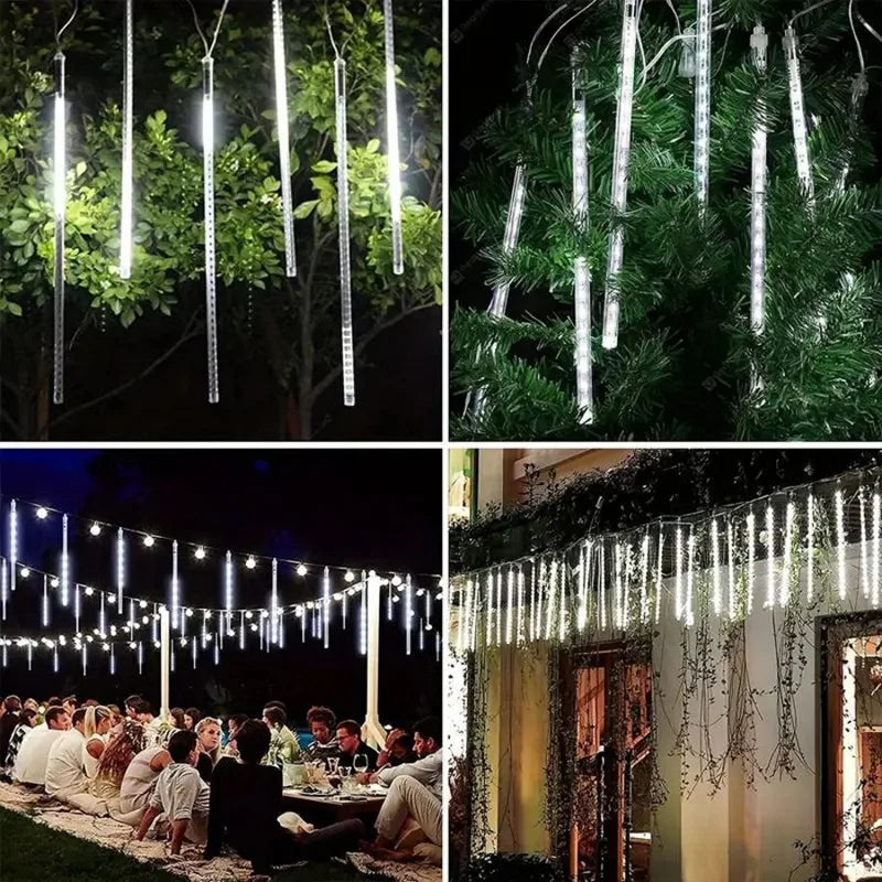Christmas LED Meteor Garland Festoon Holiday Strip Light Outdoor Water - Texture Detail