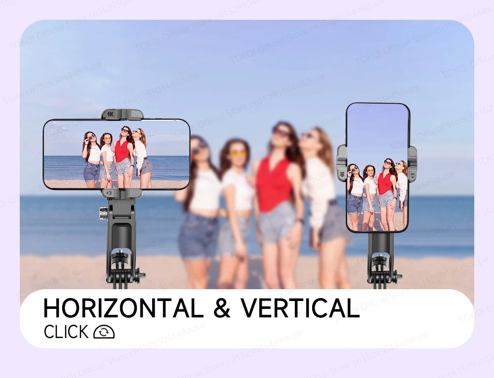 AI Tracking Deskpot Gimbal Tripod with Extendable Selfie Stick for Mob - View 34