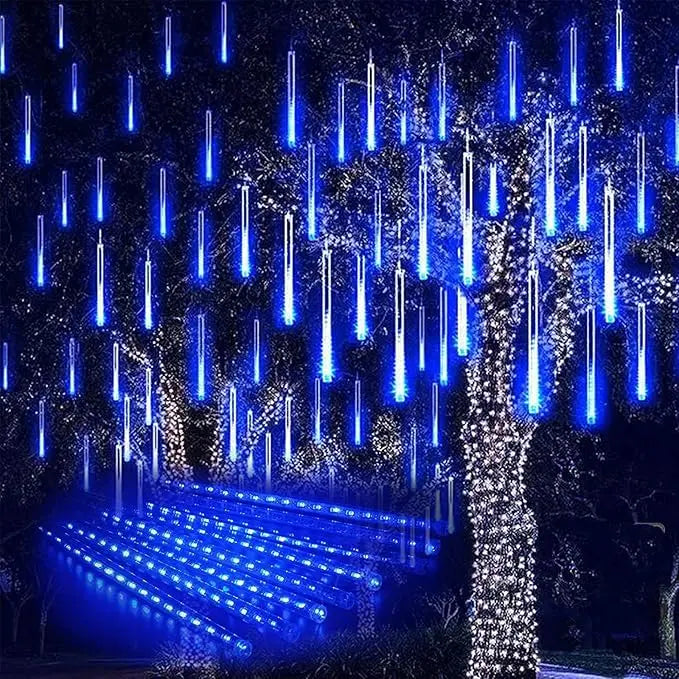 Christmas Meteor Shower Rain Light Outdoor Snowfall Light 12 Inches 8 - Lifestyle View