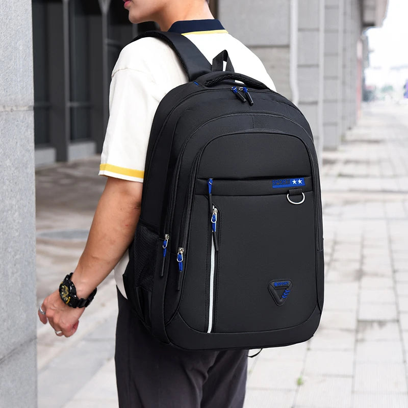 Minimalist Large Capacity Backpacks Men's Waterproof Oxford Commute School Backp - View 16