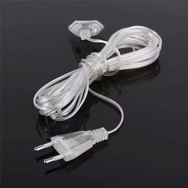 Christmas Garland LED Curtain Icicle Lights Festoon LED Light Droop Wa - Usage View