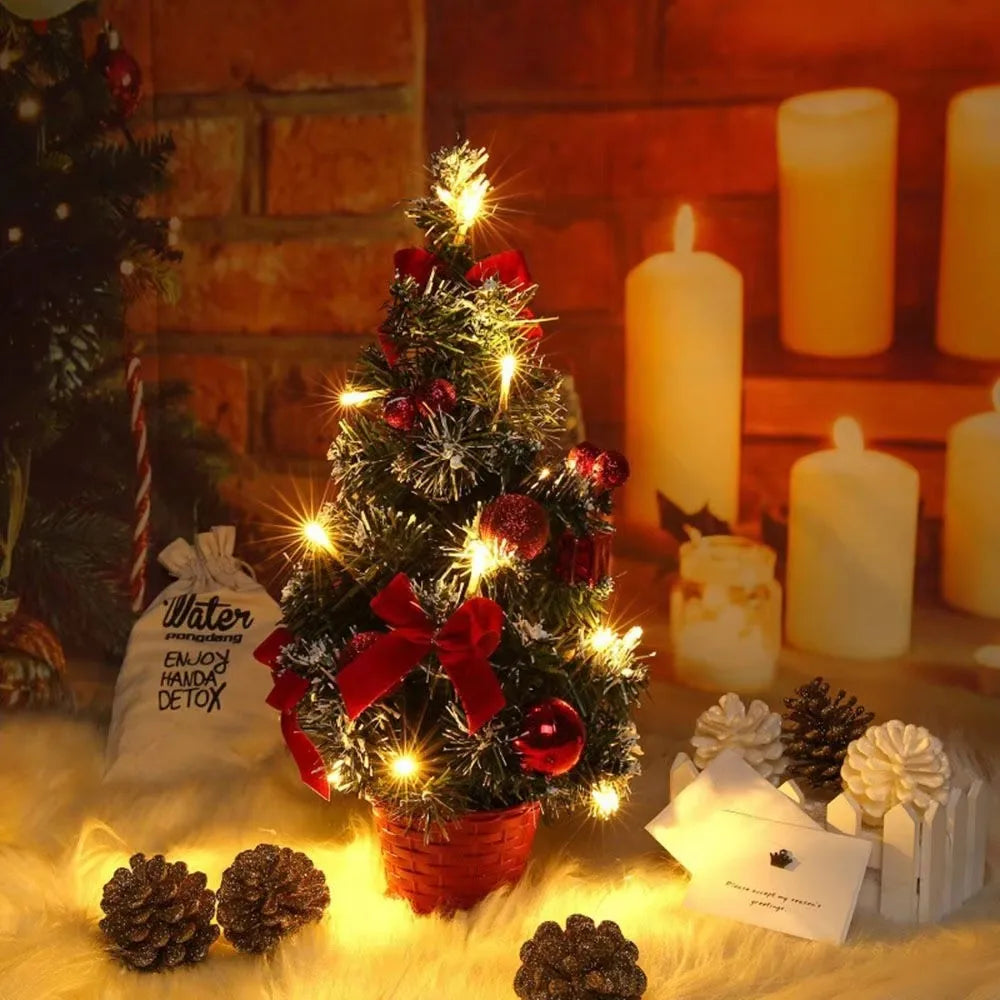 20/30/40cm Christmas Tree Home Bedroom Party Decorations Artificial Ch - Side View