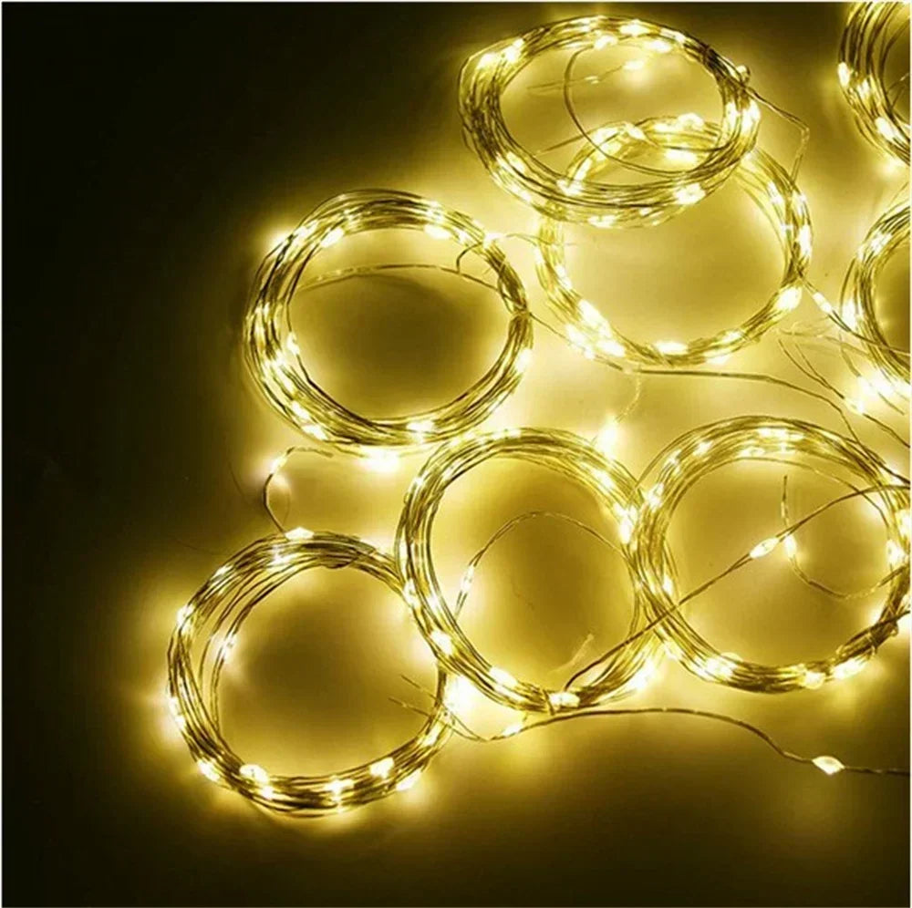 Christmas Light Party Birthday Wall Decoration LED 8 Mode 3/6M Garland - Texture Detail