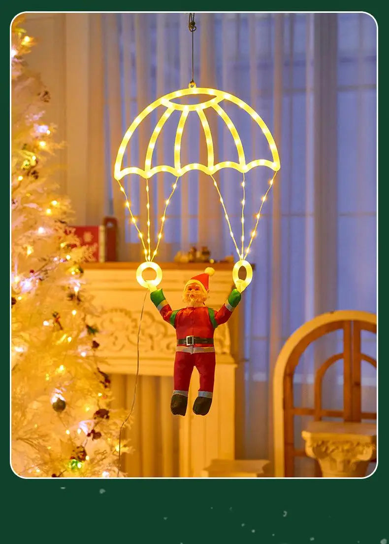 Christmas Parachute Light with Santa Claus 8 Mode Hanging Xmas Lamp fo - View 18