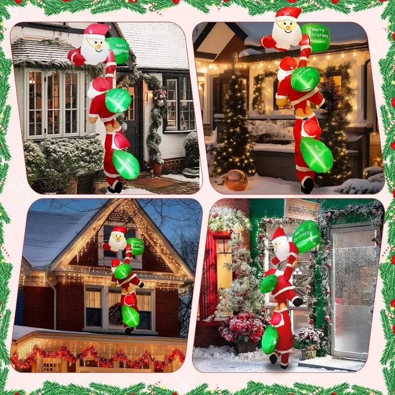 4 Inflatable Christmas Decorations Outdoor Garden Courtyard Decoration - Detail View