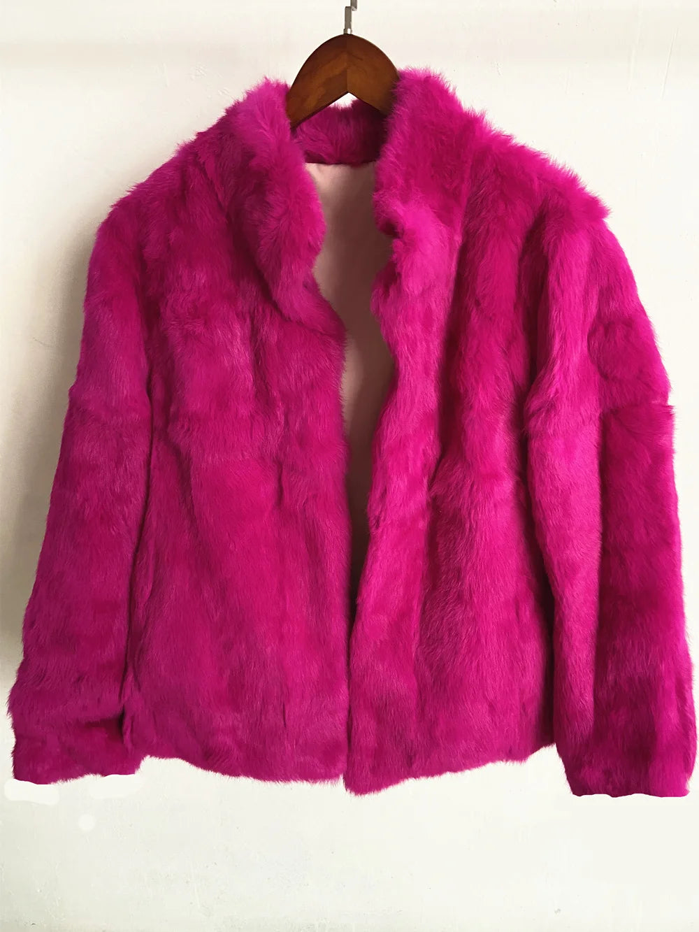 Fancy Rani Natural Rabbit Fur Coat Women Winter Jacket Real Leather And Fur Wome - View 26