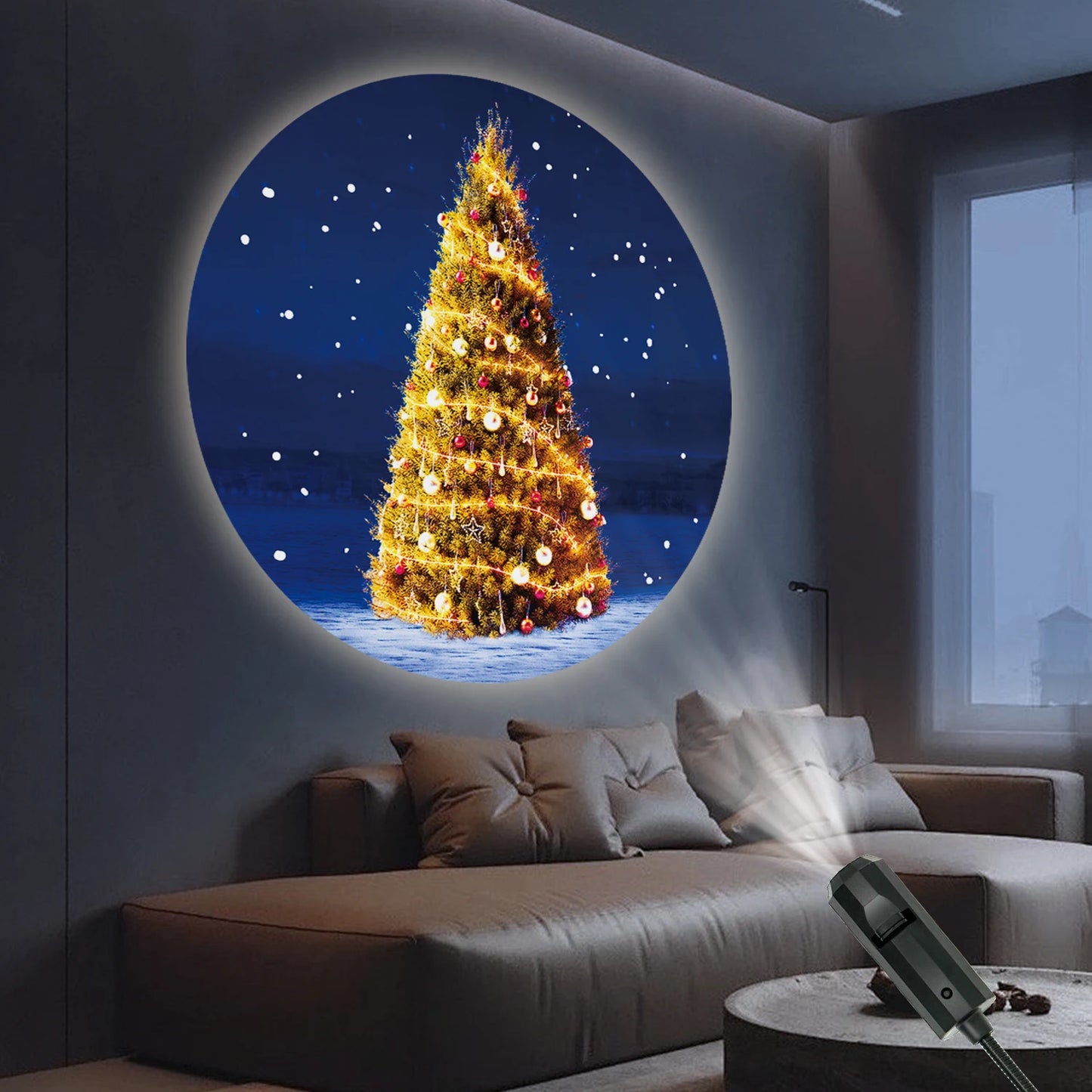 Christmas tree projection light - Close-up View
